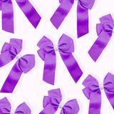 Purple & Iridescent Grosgrain 4” Ribbon Bows