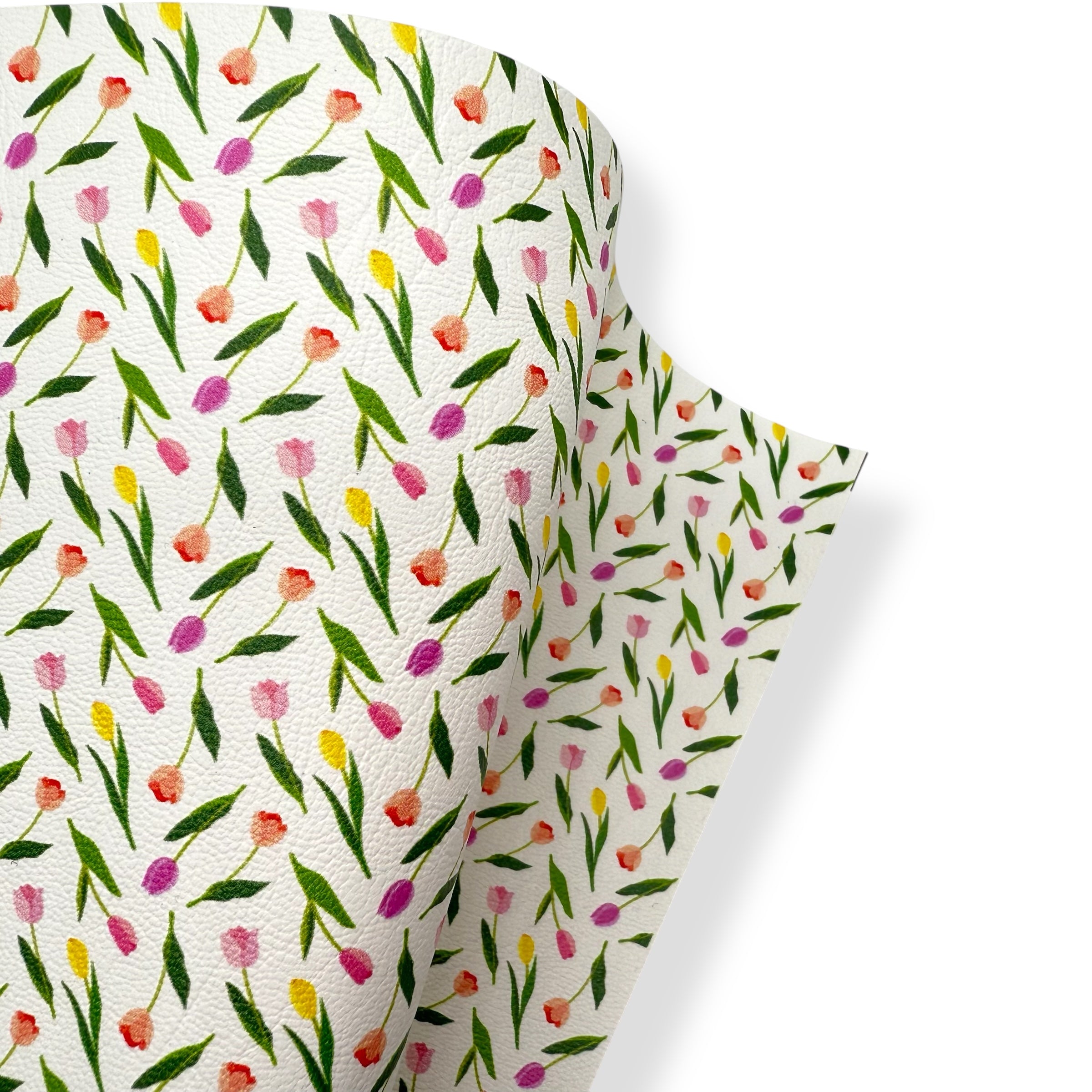 SPRING TULIPS PREMIUM FAUX LEATHER FABRICS - Eliza Henri
