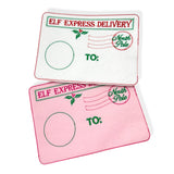 Elf Arrival and Goodbye Envelopes- Embroidered Envelopes