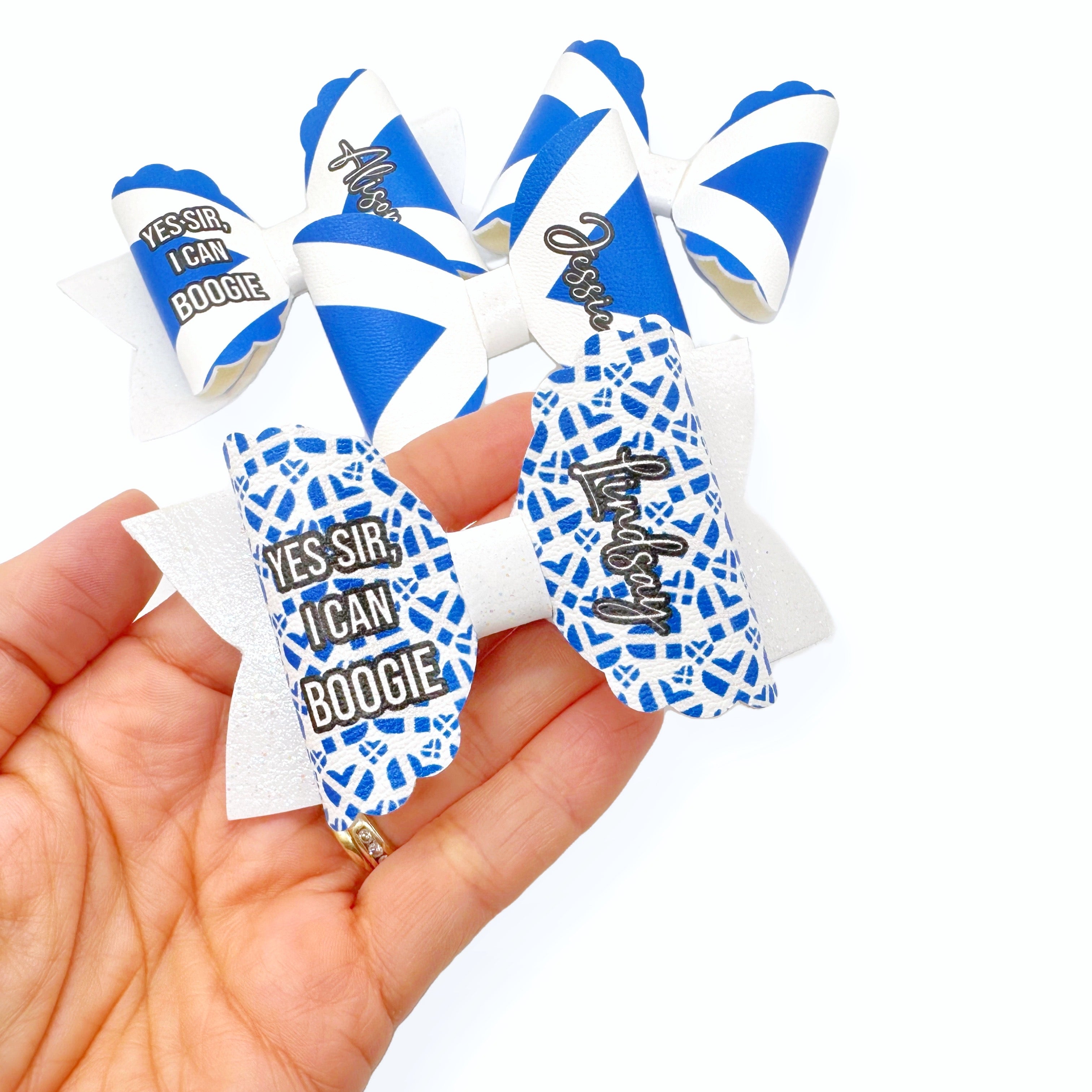 Scottish Hearts 3.5” | Pre Cut DIY Hair Bow Loops - Eliza Henri