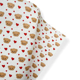 TEDDY BEAR LOVE PREMIUM FAUX LEATHER FABRICS - Eliza Henri