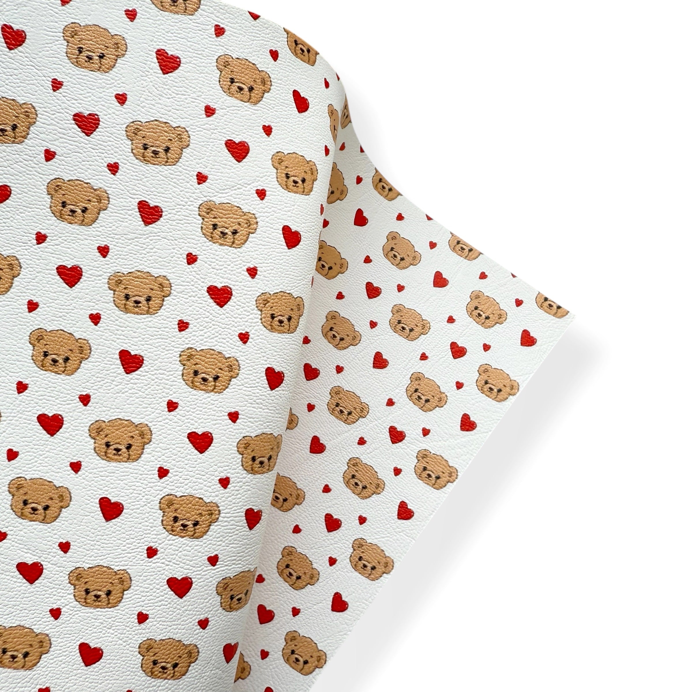 TEDDY BEAR LOVE PREMIUM FAUX LEATHER FABRICS - Eliza Henri