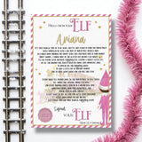 TRAIN PINK ELF ARRIVAL LETTERS 2025