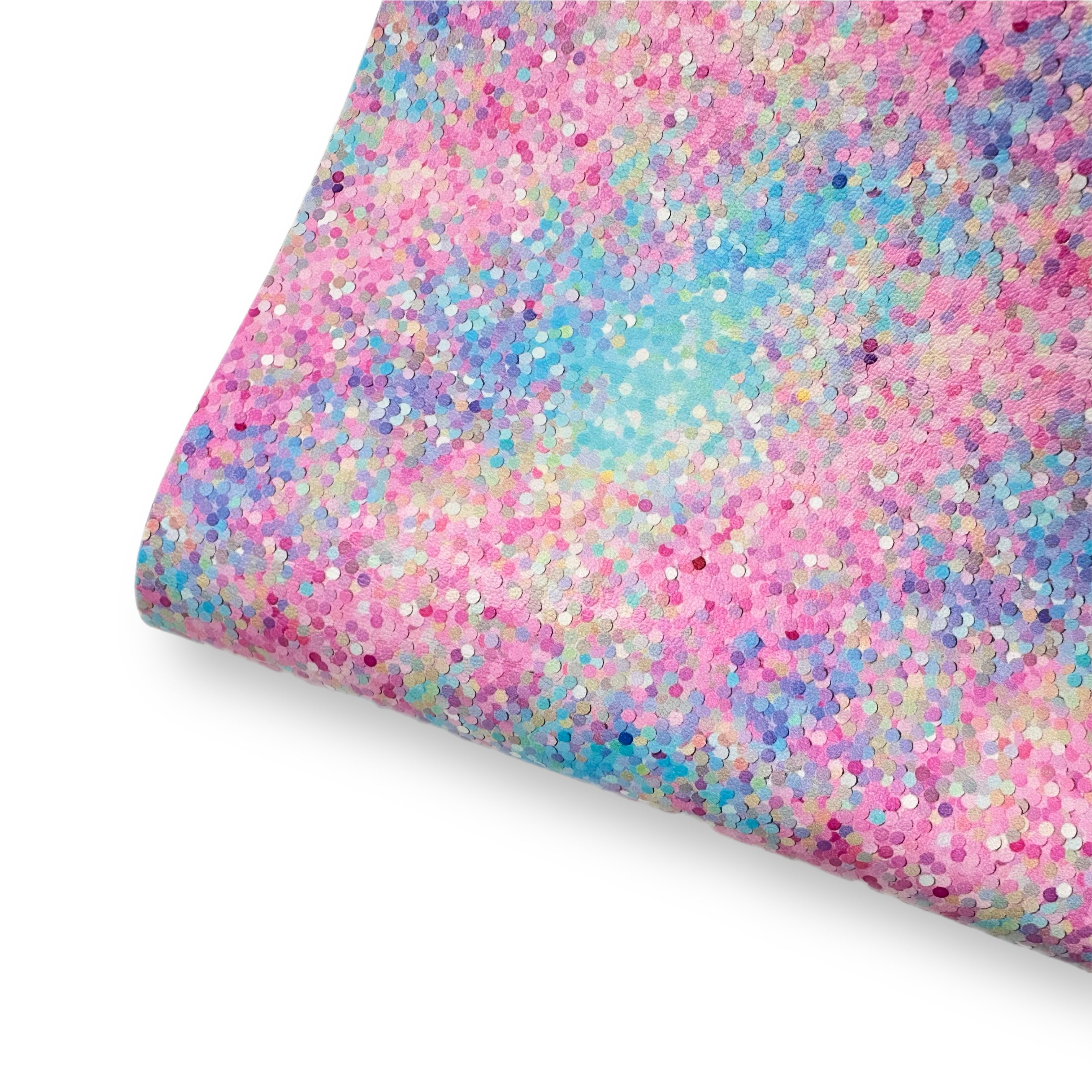 Bubblegum Faux Glitter Premium Faux Leather Fabric - Eliza Henri