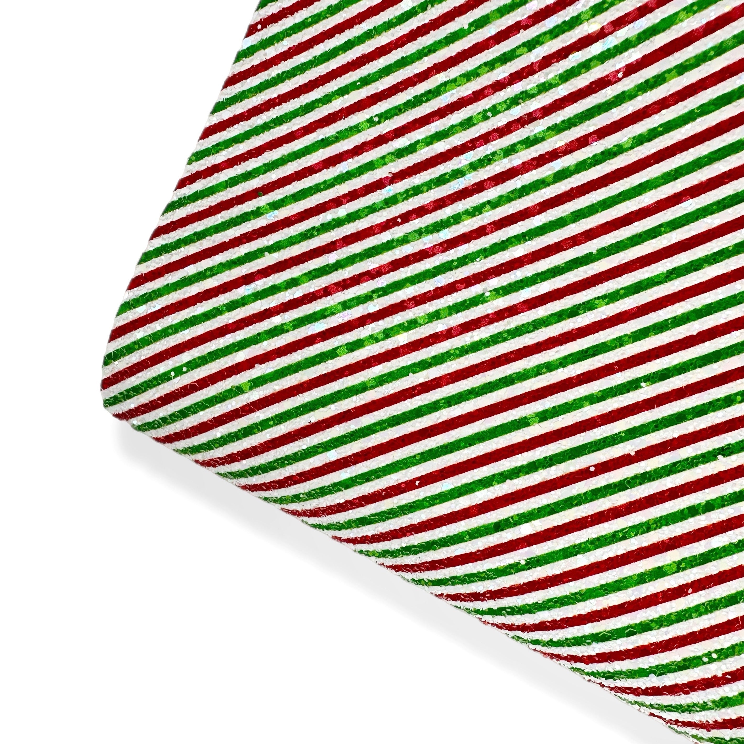 Elf Stripes Chunky Glitter Fabric - Eliza Henri