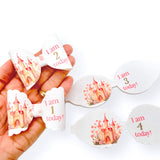Birthday Age Princess Castle Bows 3.5” | Pre Cut DIY Hair Bow Loops - Eliza Henri