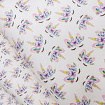 Sleepy Unicorn Mix Up- Multi Directional- Premium Faux Leather Fabric Sheets - Eliza Henri