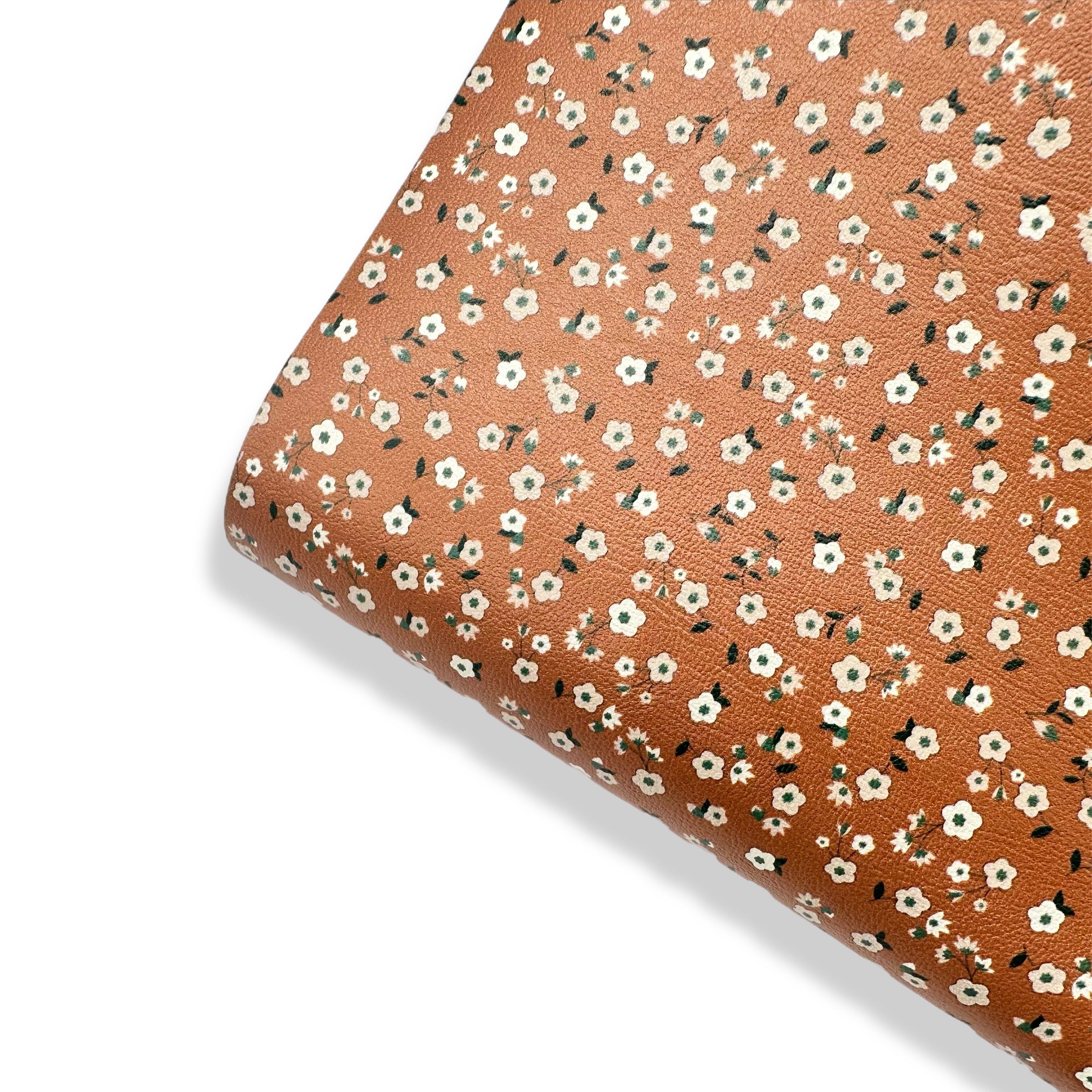 Autumn Haze Floral Premium Faux Leather Fabric - Eliza Henri
