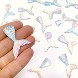 Iridescent Mermaid Tail Resin Charms