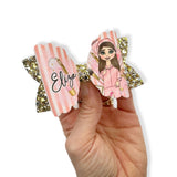 MAKE UP DOLLY BOWS 3.5” | PRE CUT DIY HAIR BOW LOOPS - Eliza Henri