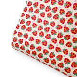 Strawberry Crew Premium Faux Leather Fabric