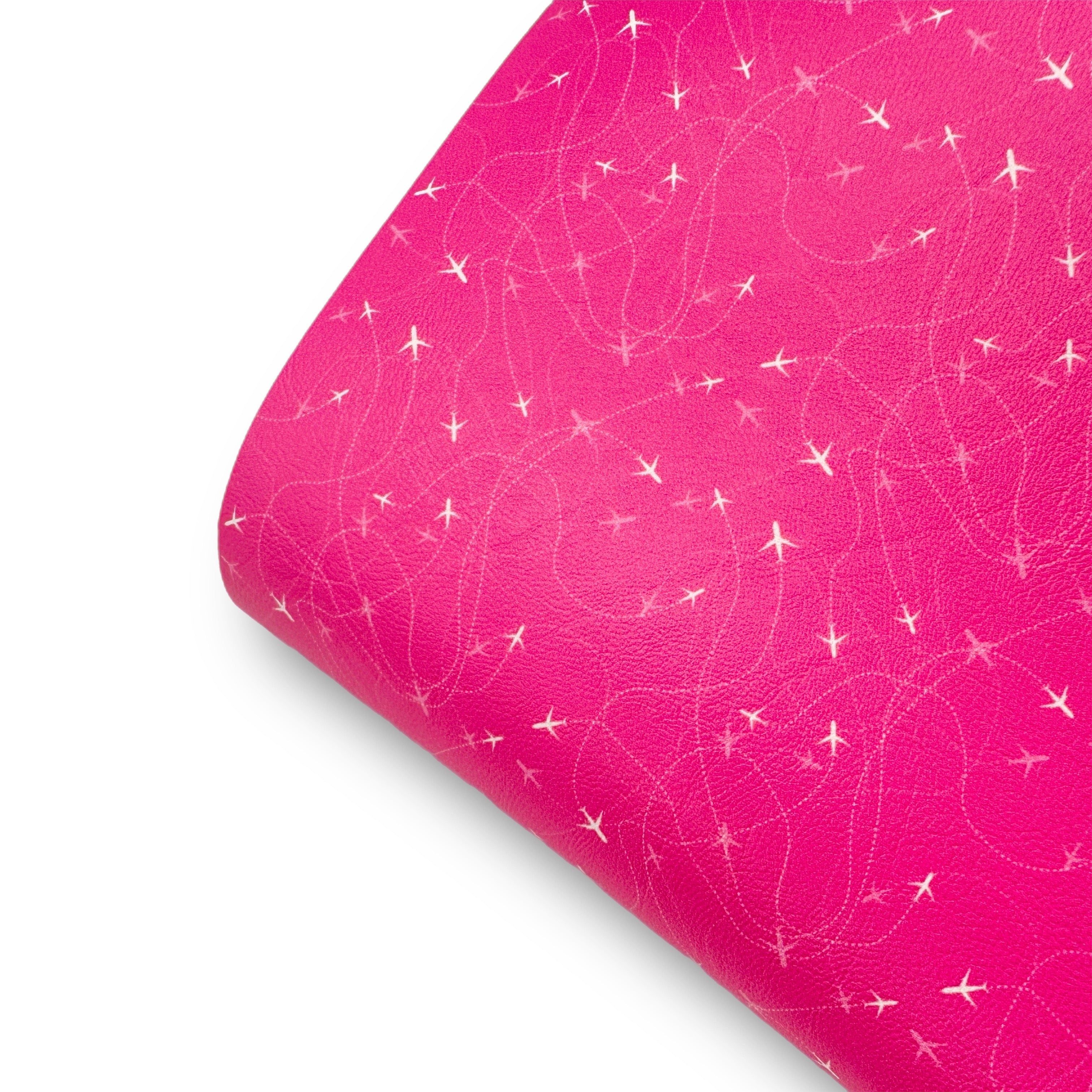 Let's go Flying Premium Faux Leather Fabric - Eliza Henri
