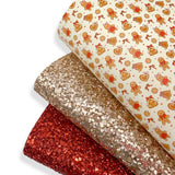 Gingerbread Cuties Trio Set | Glitter & Faux Leather Fabrics
