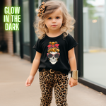 Bow Skeleton Glow in the Dark Full Colour Iron on T Shirt Transfers - Eliza Henri