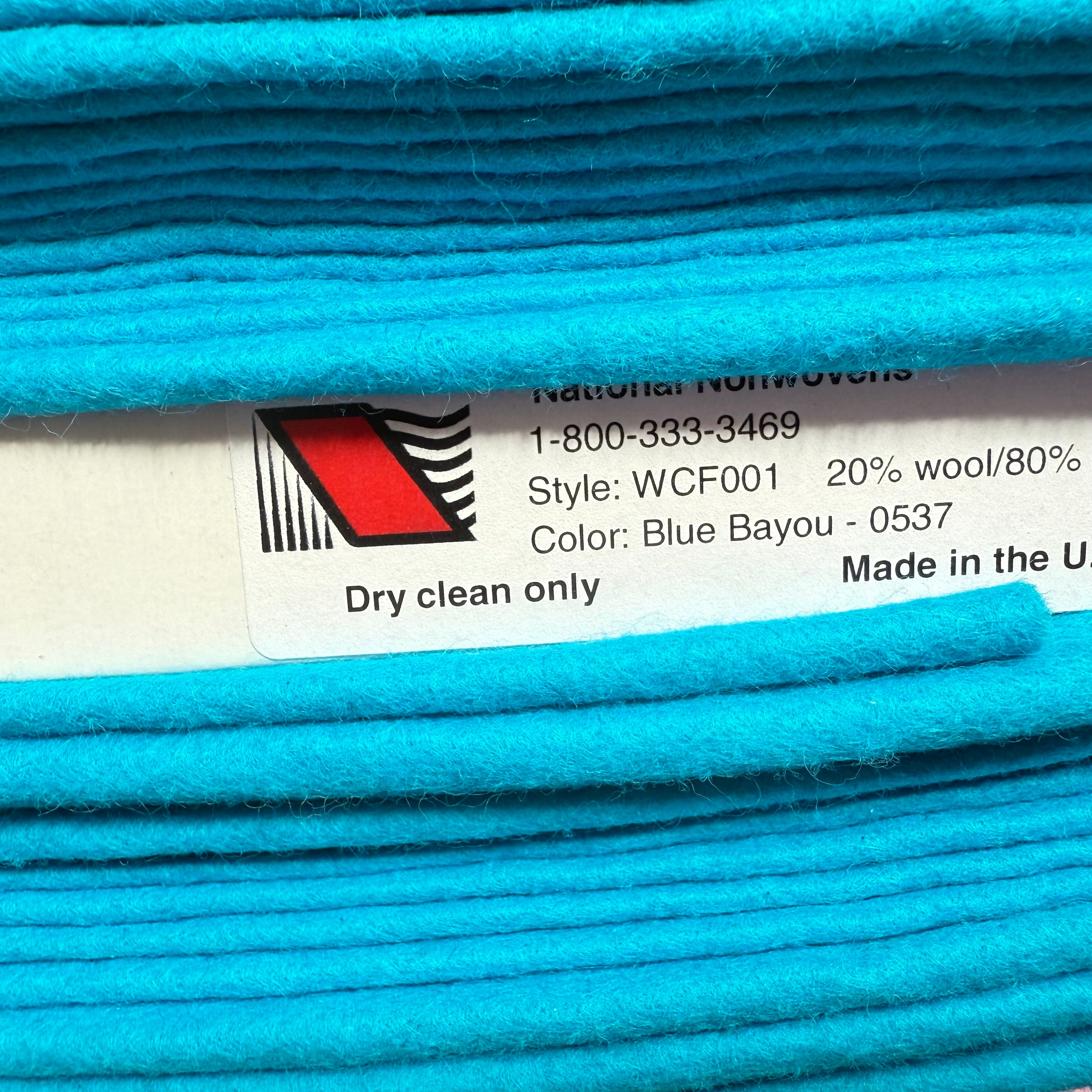 Blue Bayou- Merino Wool Blend Felt- 1m x 90cm - Eliza Henri
