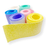 Pastel Sugar Coated Core Glitter Mega Bow Strips Collection - 6 Mega Bow Strips - Eliza Henri