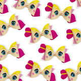 CUPID LOVE ANGEL FAUX LEATHER DIY HAIR BOW LOOPS & CRAFT CUTOUT SHEETS