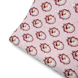 COQUETTE BOW SANTA CHUNKY GLITTER FABRIC - Eliza Henri