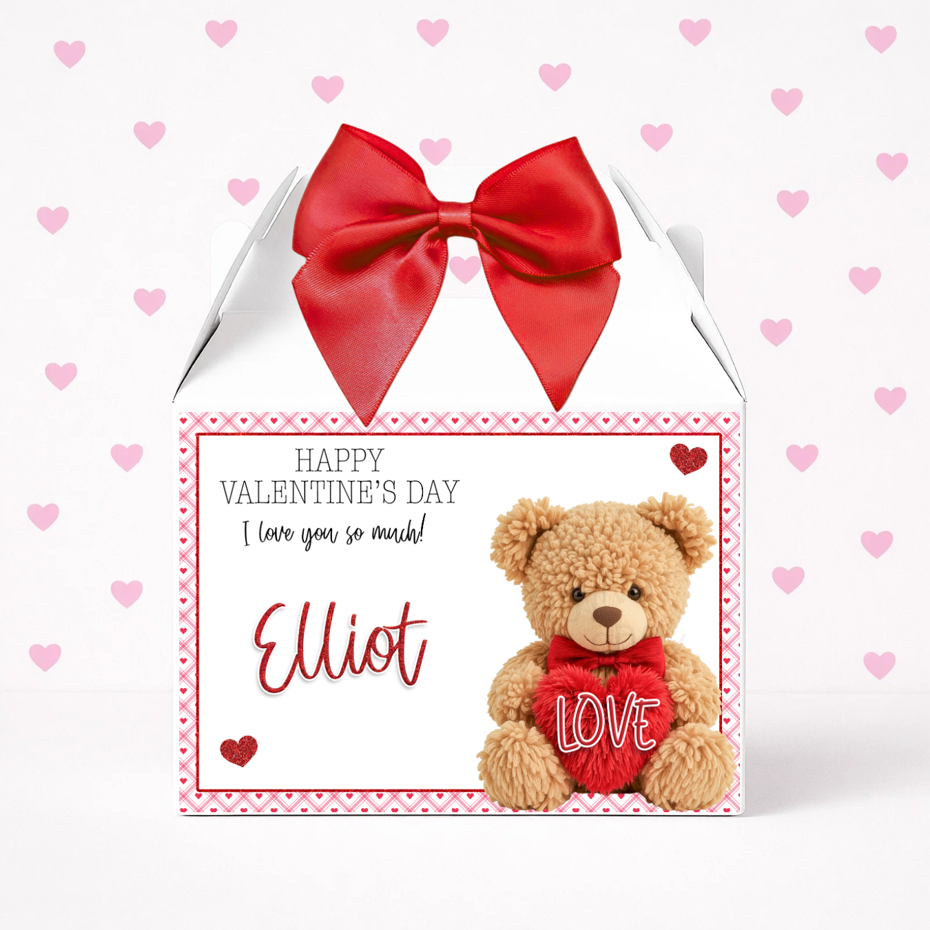 VALENTINES- LOVE BEAR - TREAT BOX LABELS - Eliza Henri
