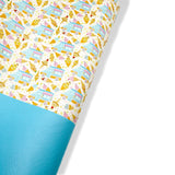 ICE CREAM VAN CO-ORD FAUX LEATHER FABRIC SHEETS