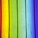 Bright Rainbow Wood Canvas Photography Background
