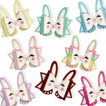 BETSY BUNNY FAUX LEATHER DIY HAIR BOW LOOPS & CRAFT CUTOUT SHEETS - Eliza Henri