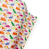 BRIGHT DINOSAURS PREMIUM FAUX LEATHER FABRIC