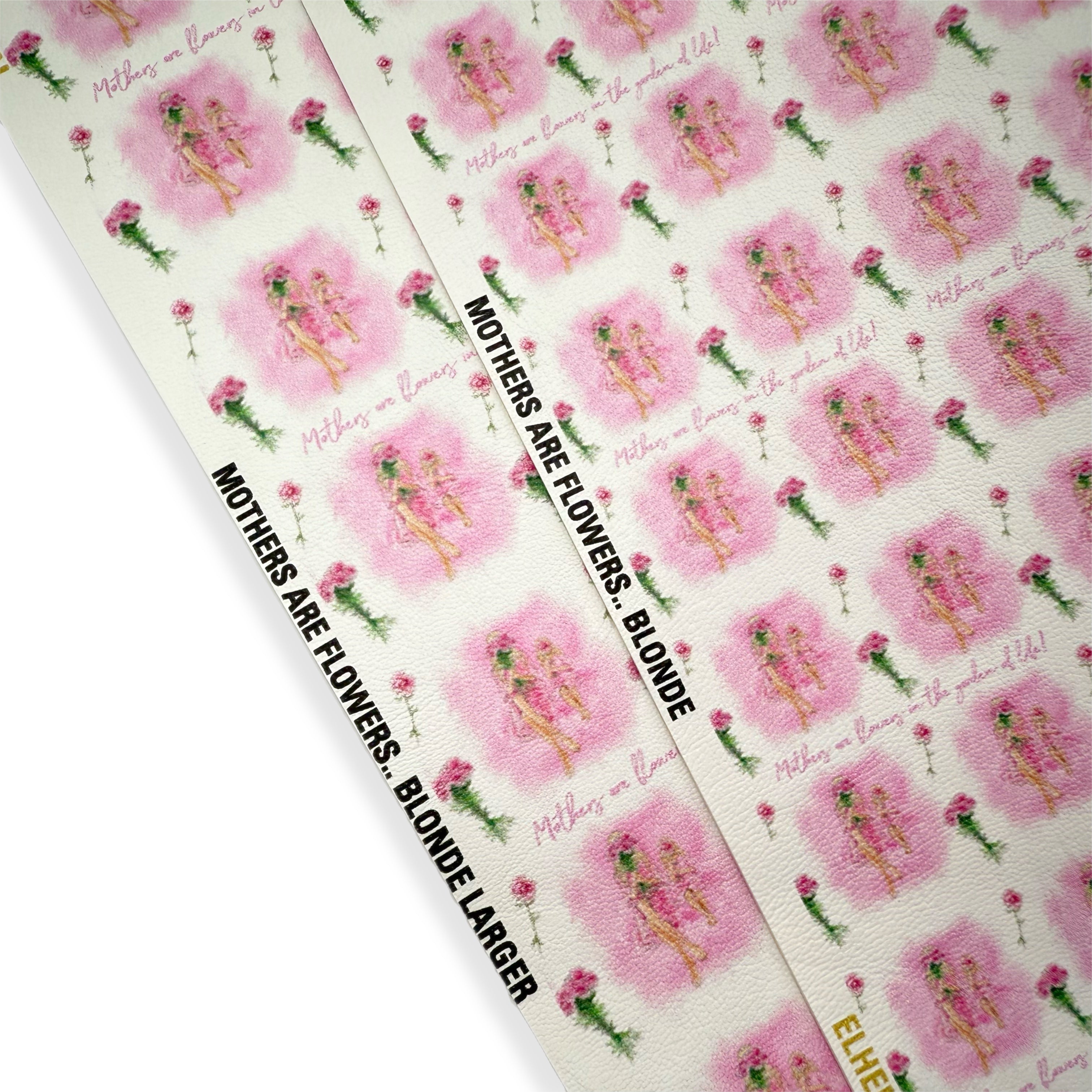 MOTHERS ARE FLOWERS.. BLONDE PREMIUM FAUX LEATHER FABRICS - Eliza Henri