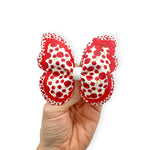 Poppy Bow Butterfly Pinch Bows | DIY Cut Out Faux Leather Fabric Sheets - Eliza Henri