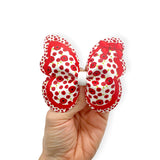 Poppy Bow Butterfly Pinch Bows | DIY Cut Out Faux Leather Fabric Sheets - Eliza Henri