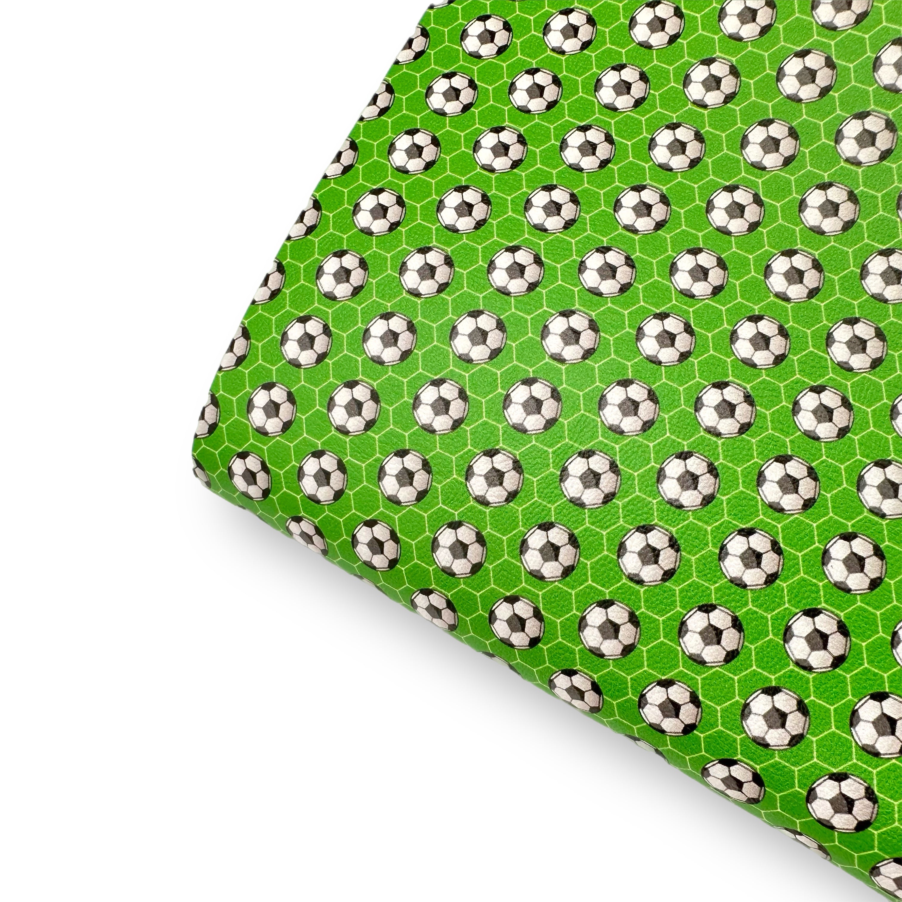 Back of the Net - Multi-directional- Premium Faux Leather Fabric - Eliza Henri