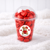 VALENTINES- SOLVENT STICKERS- LOVE BEAR RED- PACK OF 5 - Eliza Henri
