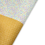 SPRINKLES & CONE CO-ORD CHUNKY GLITTER FABRIC - Eliza Henri