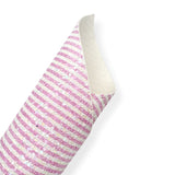 PINK CANDY STRIPES CHUNKY GLITTER FABRIC - Eliza Henri