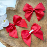 ITALIAN SATIN BOWS WITH ADHESIVE TAB - PACK OF 6 - Eliza Henri