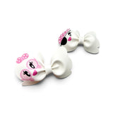 Cutie Ghostie Pinch Bows | DIY Cutout Faux Leather Fabric