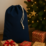 NAVY COTTON CANVAS SACK (2 SIZES) - Eliza Henri