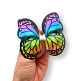 Bold Rainbow Butterfly Pinch Bows DIY Cut Out Faux Leather Fabric Sheets - Eliza Henri