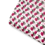 Skull So Pretty Premium Faux Leather Fabric - Eliza Henri