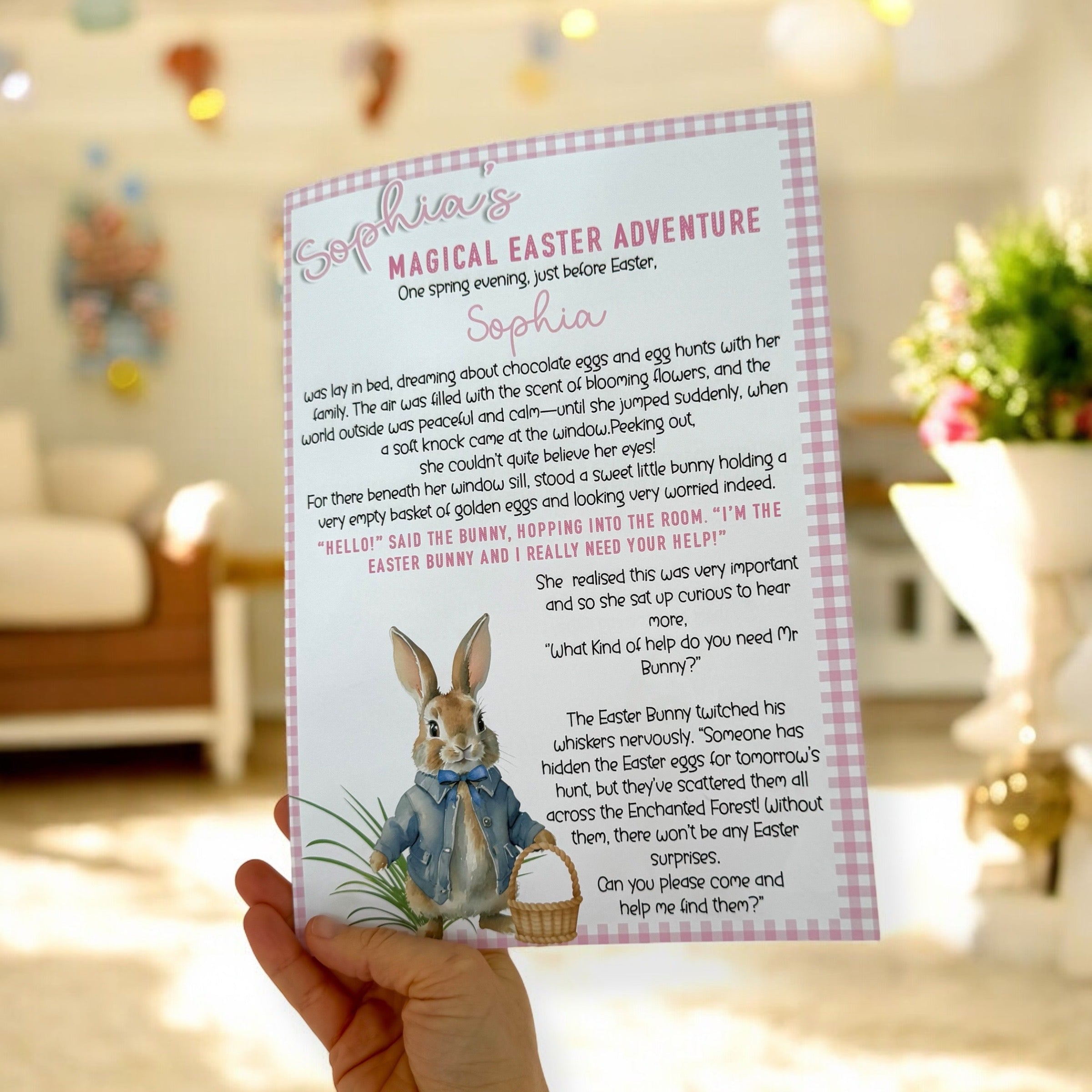 MAGICAL EASTER PINK GIRLS ADVENTURE STORY BOOKLETS- PREMIUM CARD - Eliza Henri