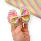 Personalised Pastel Rainbow ‘Ready to Pinch’  4” Pinch Bow Pre Cuts - Eliza Henri