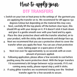 Custom Business Branded Logo DTF Clothing Labels- Iron On Transfers