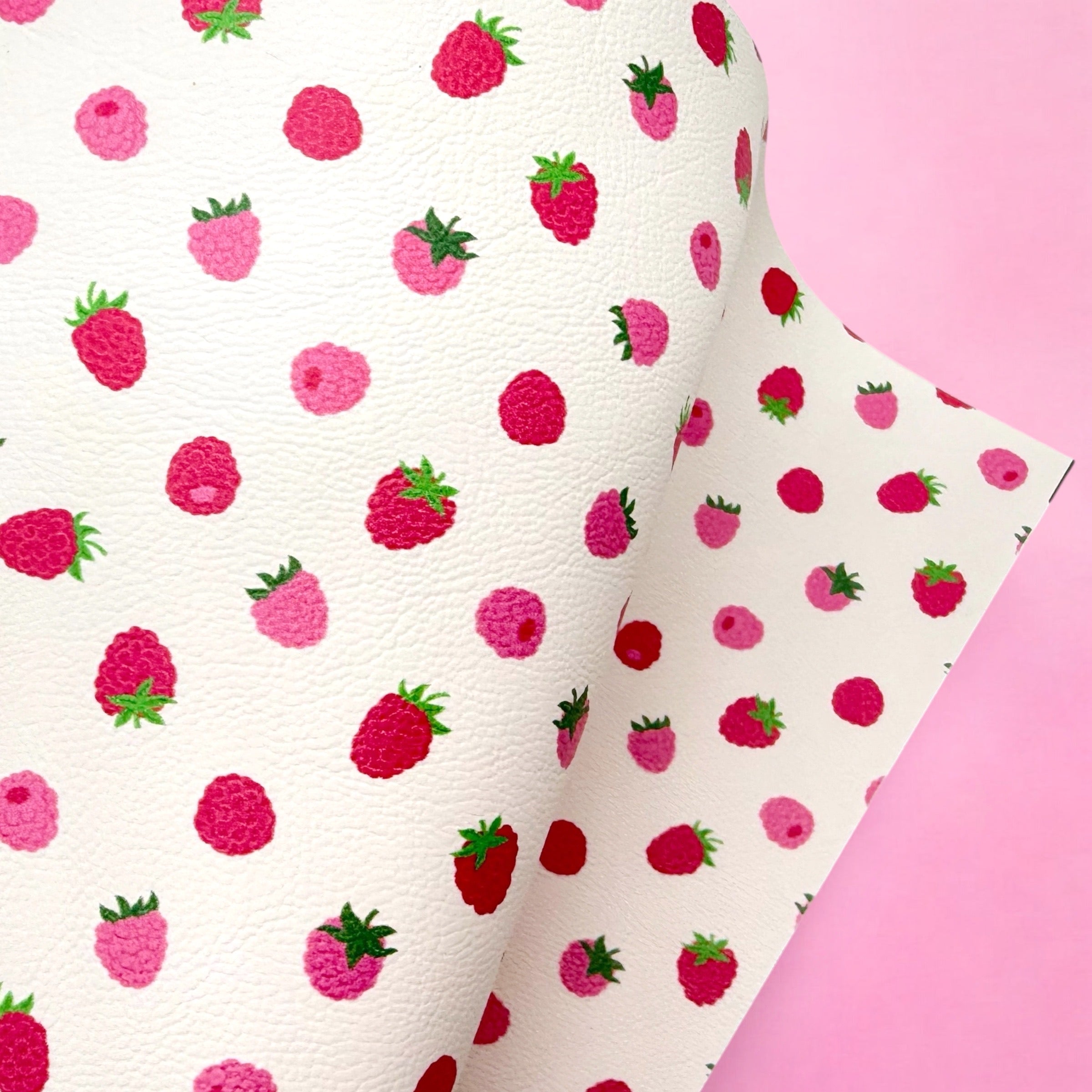 Eliza Raspberry Fabric RASPBERRY BABE | PREMIUM FAUX LEATHER FABRICS – Eliza Henri - The World ...