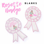 Rosette Blank Embroidered Feltie Badges - Eliza Henri