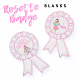 Rosette Blank Embroidered Feltie Badges - Eliza Henri