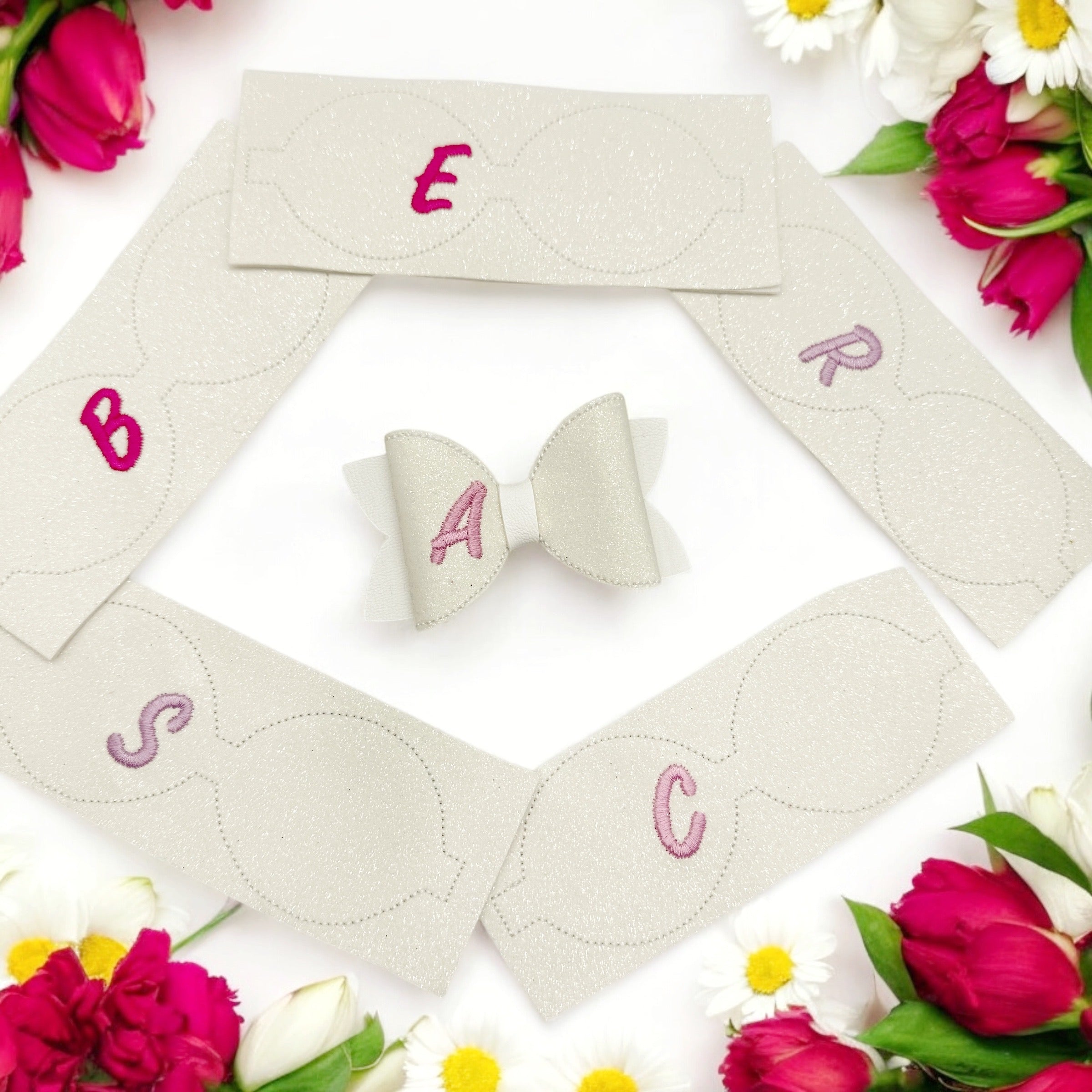 PERSONALISED DIY EMBROIDERED BOW 3.5” - Eliza Henri