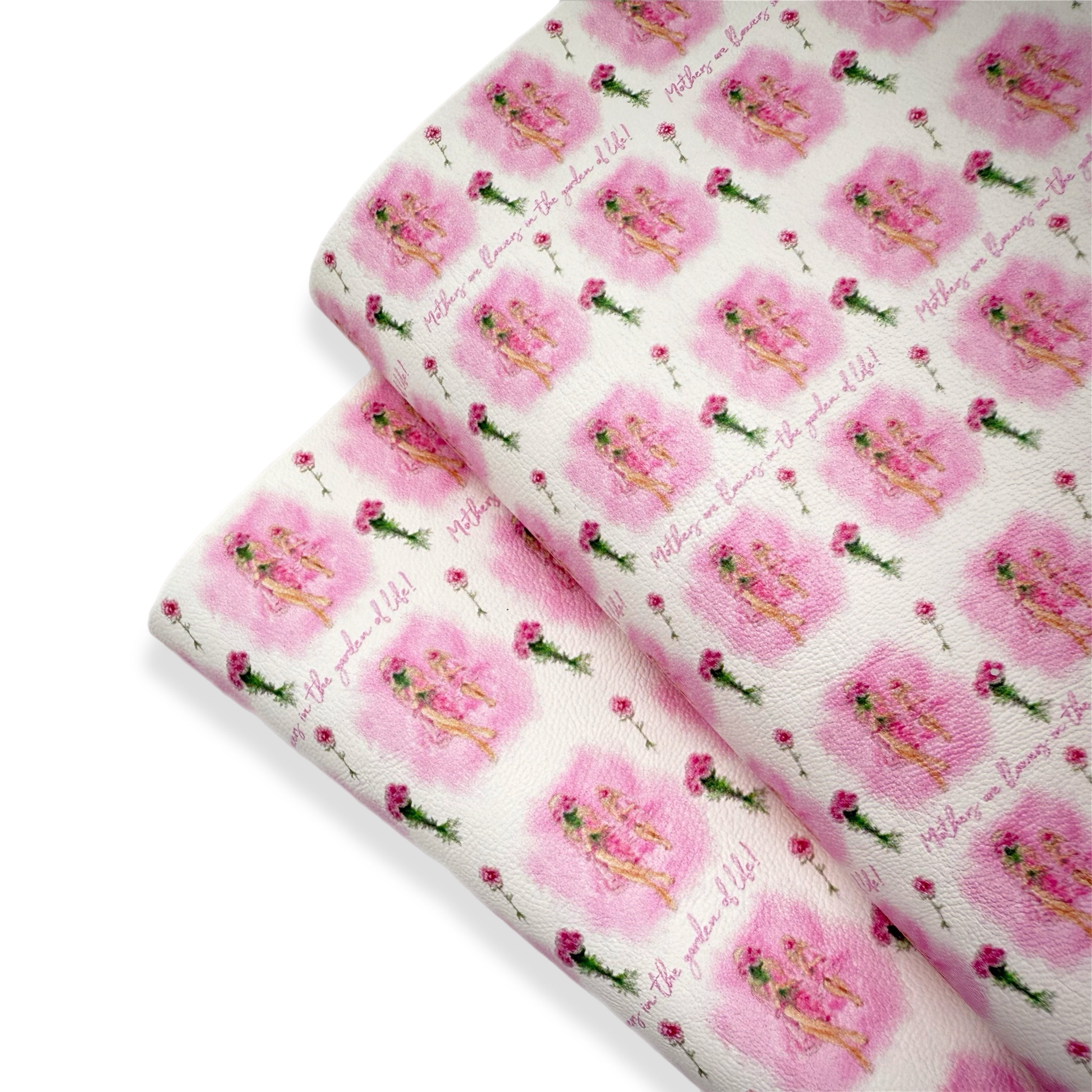 MOTHERS ARE FLOWERS.. BLONDE PREMIUM FAUX LEATHER FABRICS - Eliza Henri