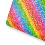 Over the Rainbow Faux Glitter Premium Faux Leather Fabric - Eliza Henri