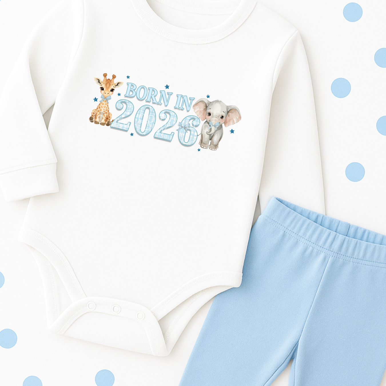 DTF TRANSFER | SAFARI- BLUE BORN IN 2026 - Eliza Henri