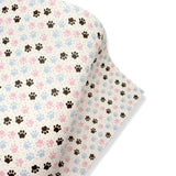 MIXED UP PAW PRINTS PREMIUM FAUX LEATHER FABRICS
